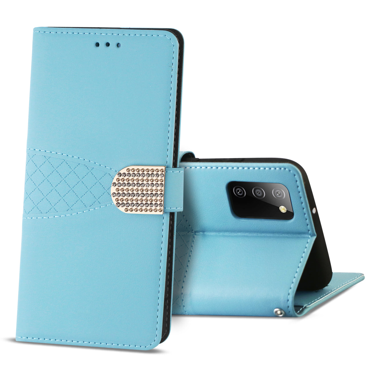 Reiko Samsung Galaxy A02S 3-In-1 Wallet Case In Blue